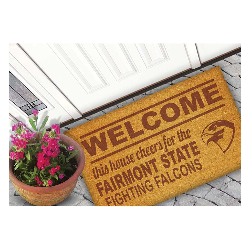 Team Coir Doormat Welcome Fairmont State Falcons