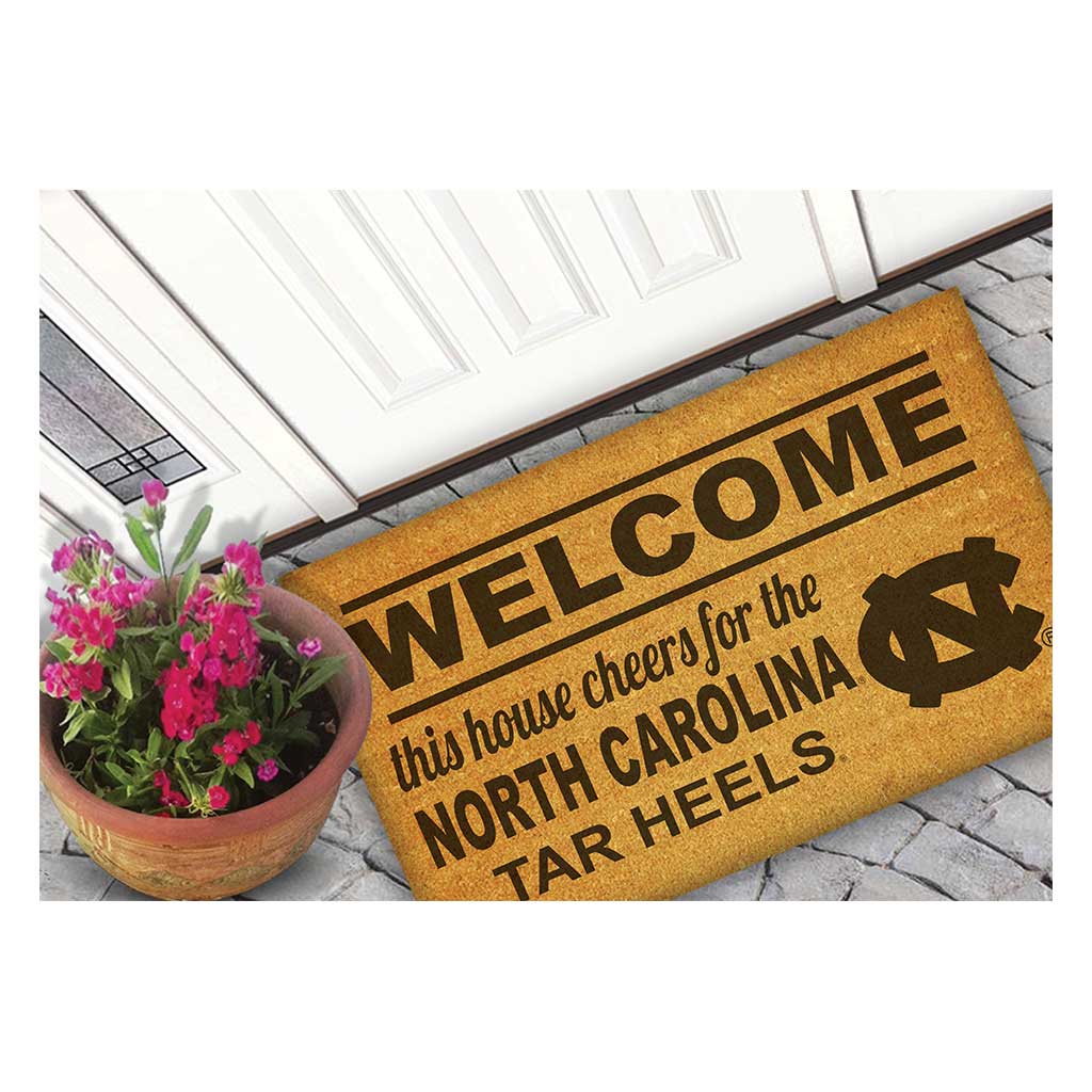 Team Coir Doormat Welcome North Carolina (Chapel Hill) Tar Heels