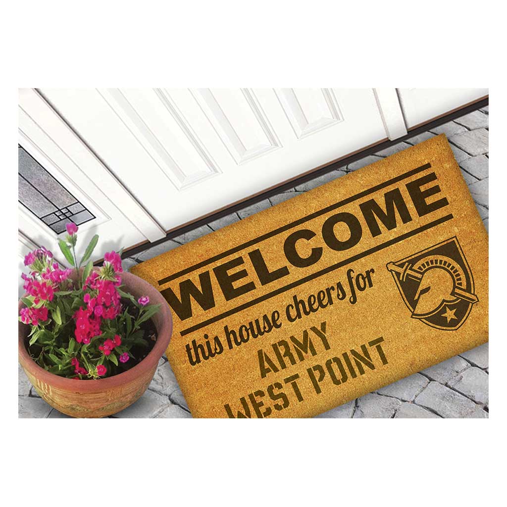 Team Coir Doormat Welcome West Point Black Knights