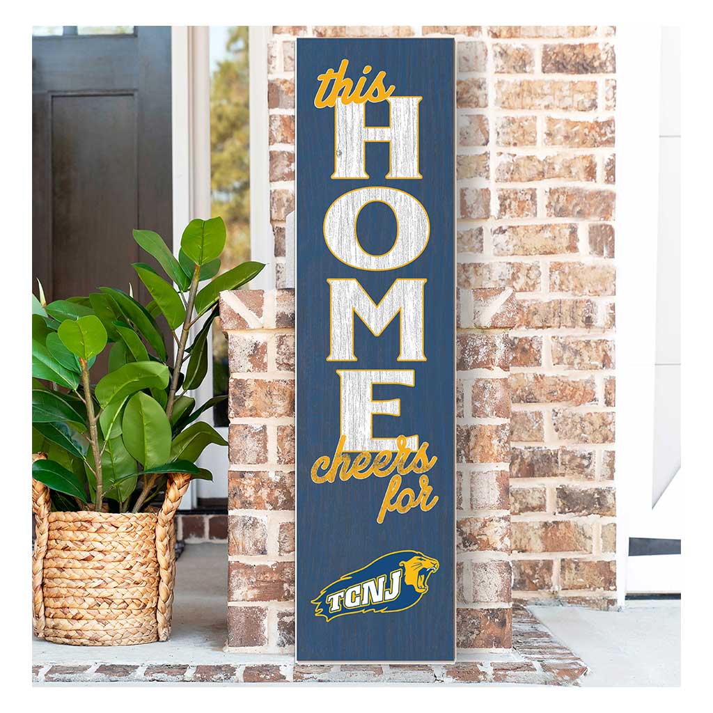 11x46 Leaning Sign This Home The College of New Jersey Lions