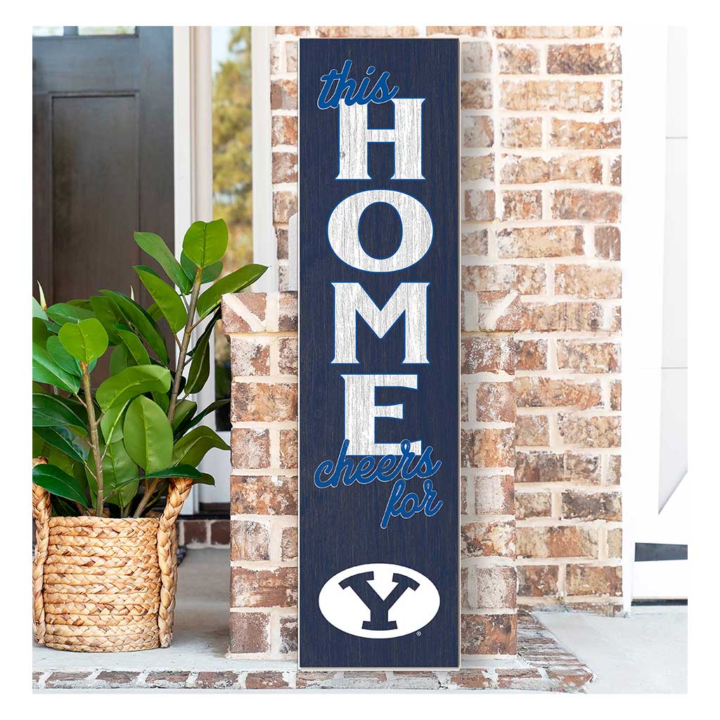 11x46 Leaning Sign This Home Brigham Young Cougars
