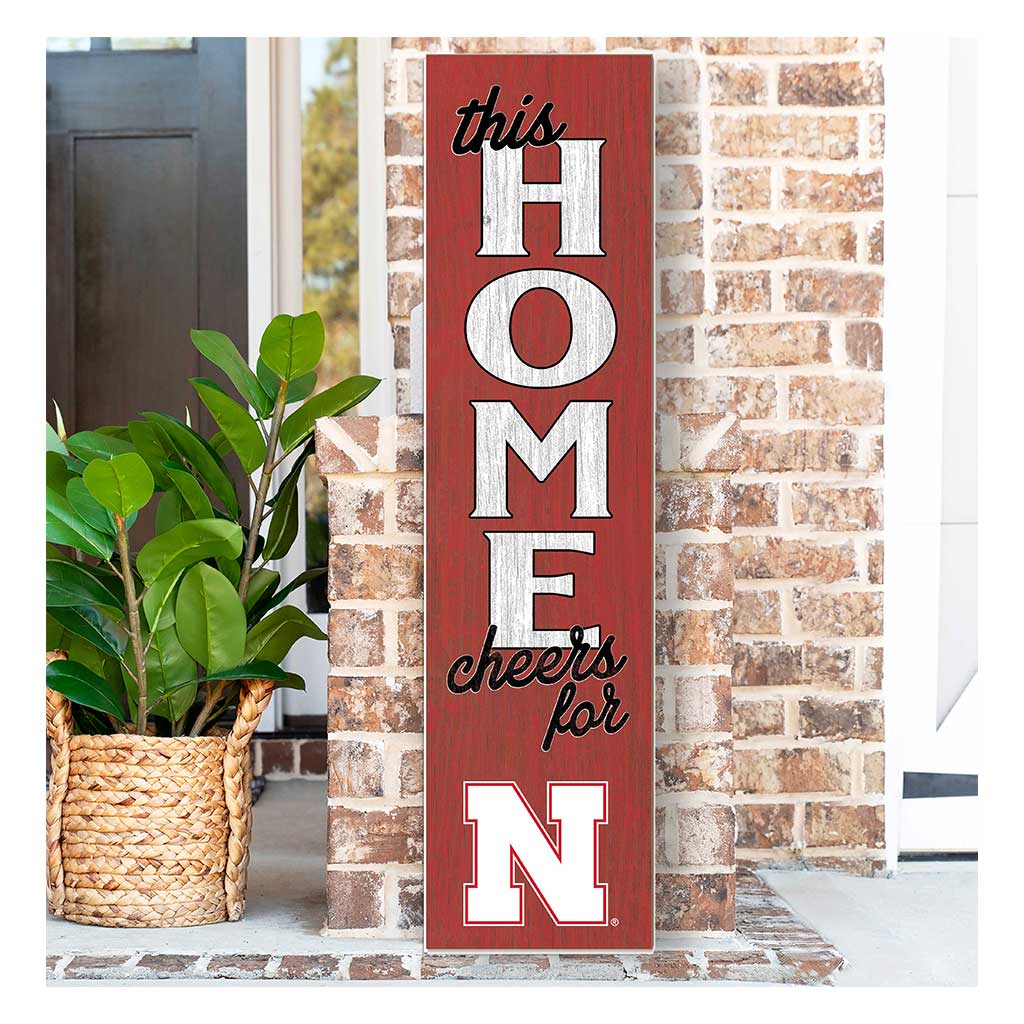 11x46 Leaning Sign This Home Nebraska Cornhuskers