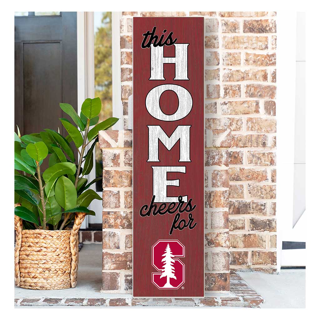 11x46 Leaning Sign This Home Stanford Cardinal color