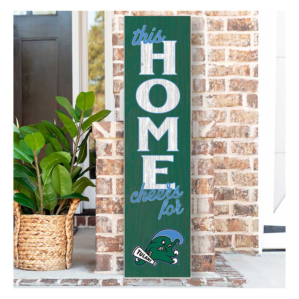 11x46 Leaning Sign This Home Tulane Green Wave