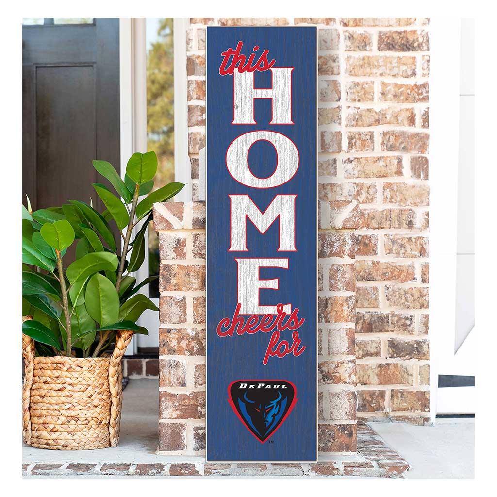 11x46 Leaning Sign This Home DePaul Blue Demons