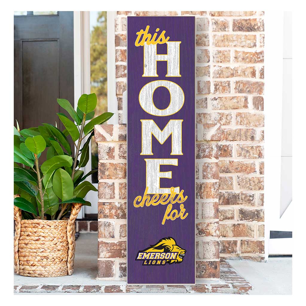 11x46 Leaning Sign This Home Emerson College Lions