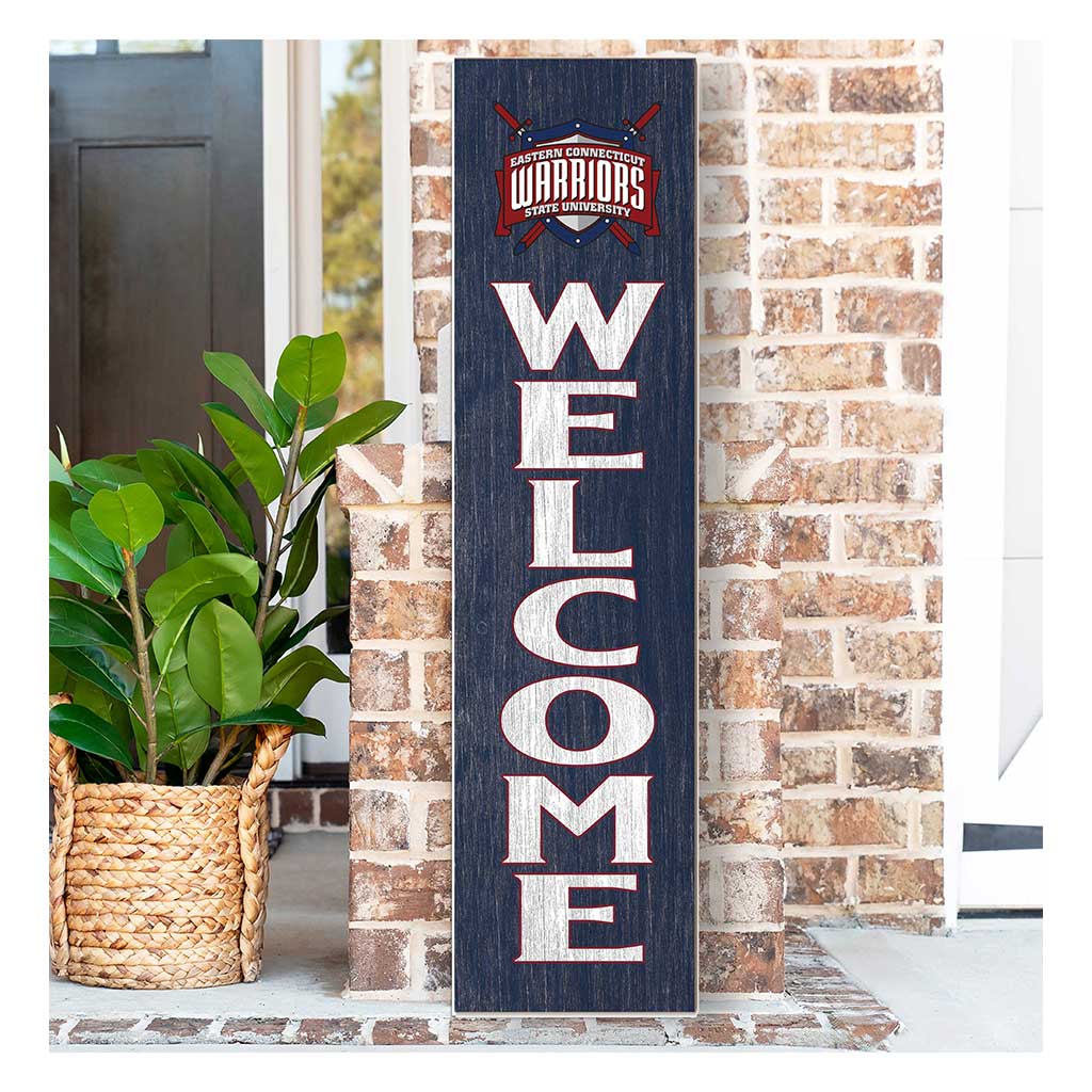 11x46 Leaning Sign Welcome Eastern Connecticut State University Warriors