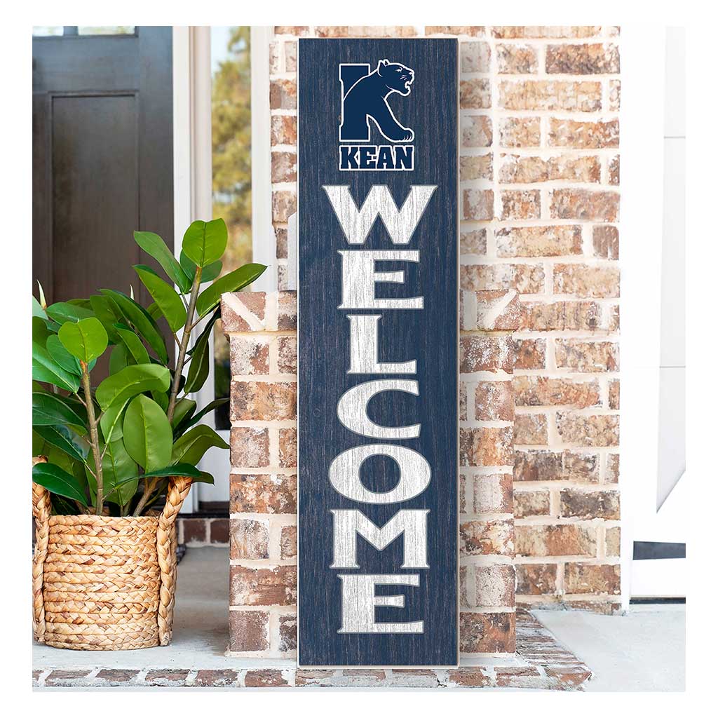11x46 Leaning Sign Welcome Kean University Cougars