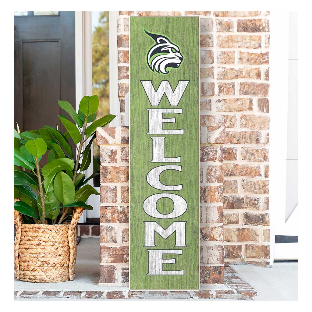 11x46 Leaning Sign Welcome Lesley University Lynx