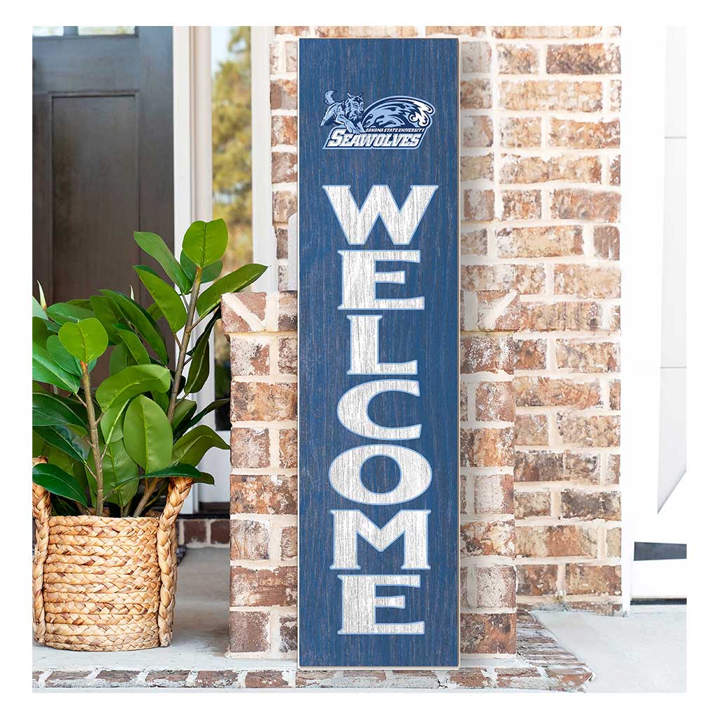 11x46 Leaning Sign Welcome Sonoma State University Seawolves