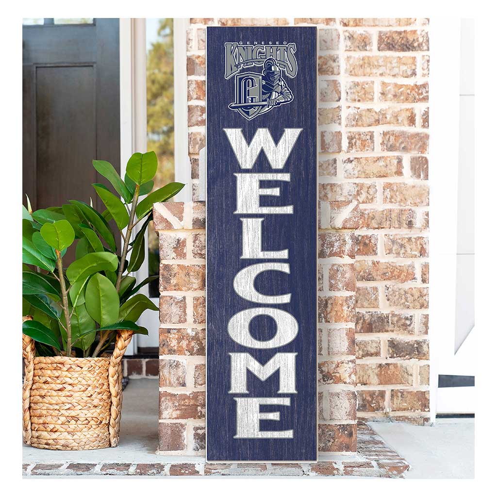 11x46 Leaning Sign Welcome Geneseo State University Knights