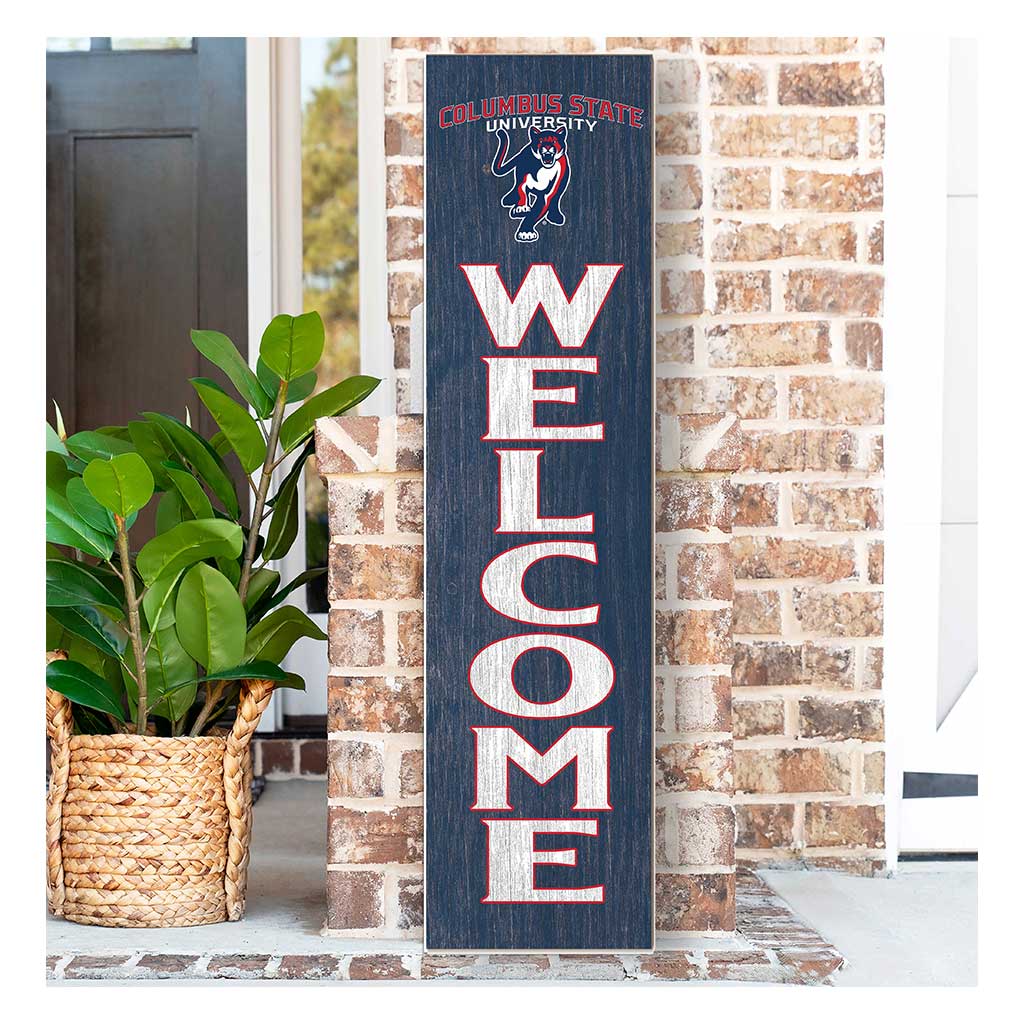 11x46 Leaning Sign Welcome Columbus State University Cougars