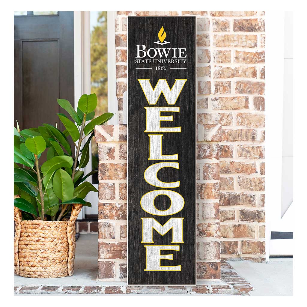 11x46 Leaning Sign Welcome Bowie State Bulldogs