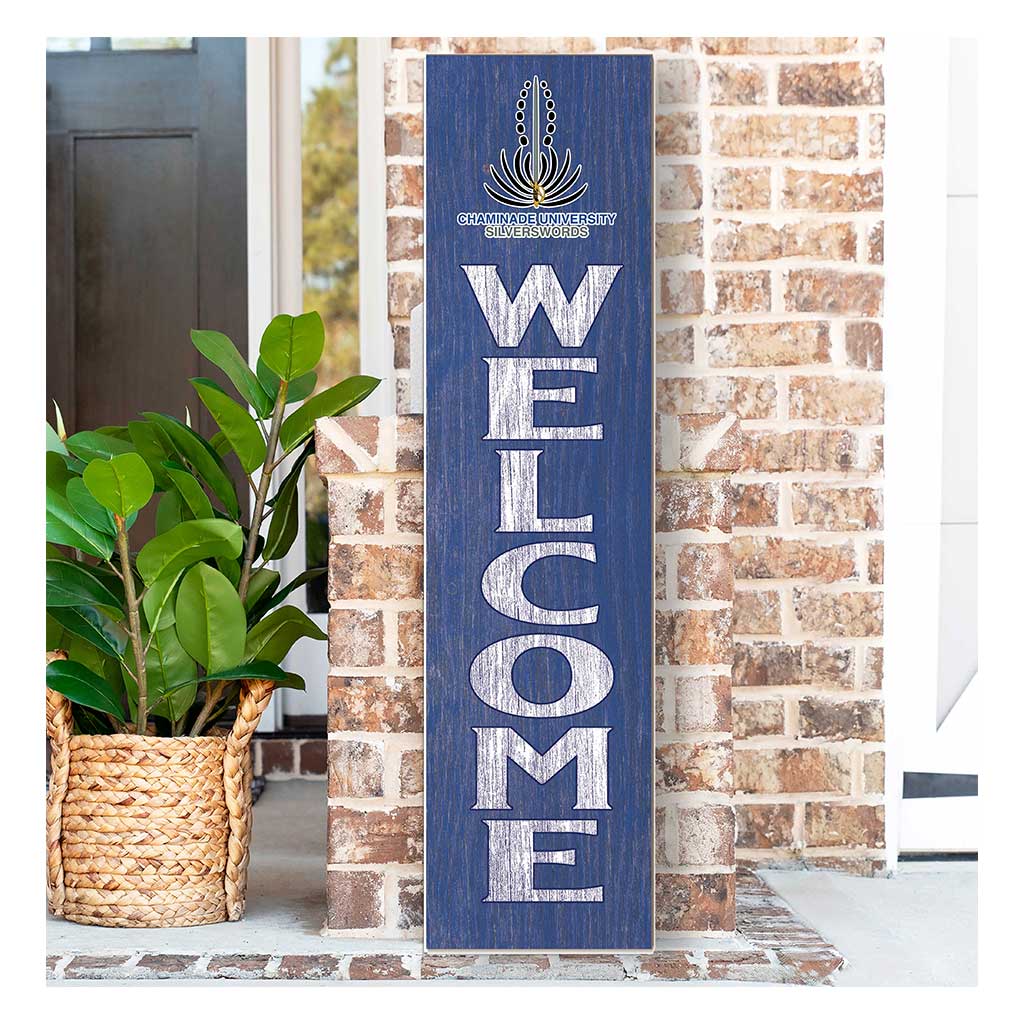 11x46 Leaning Sign Welcome Chaminade University of Honolulu Silverswords