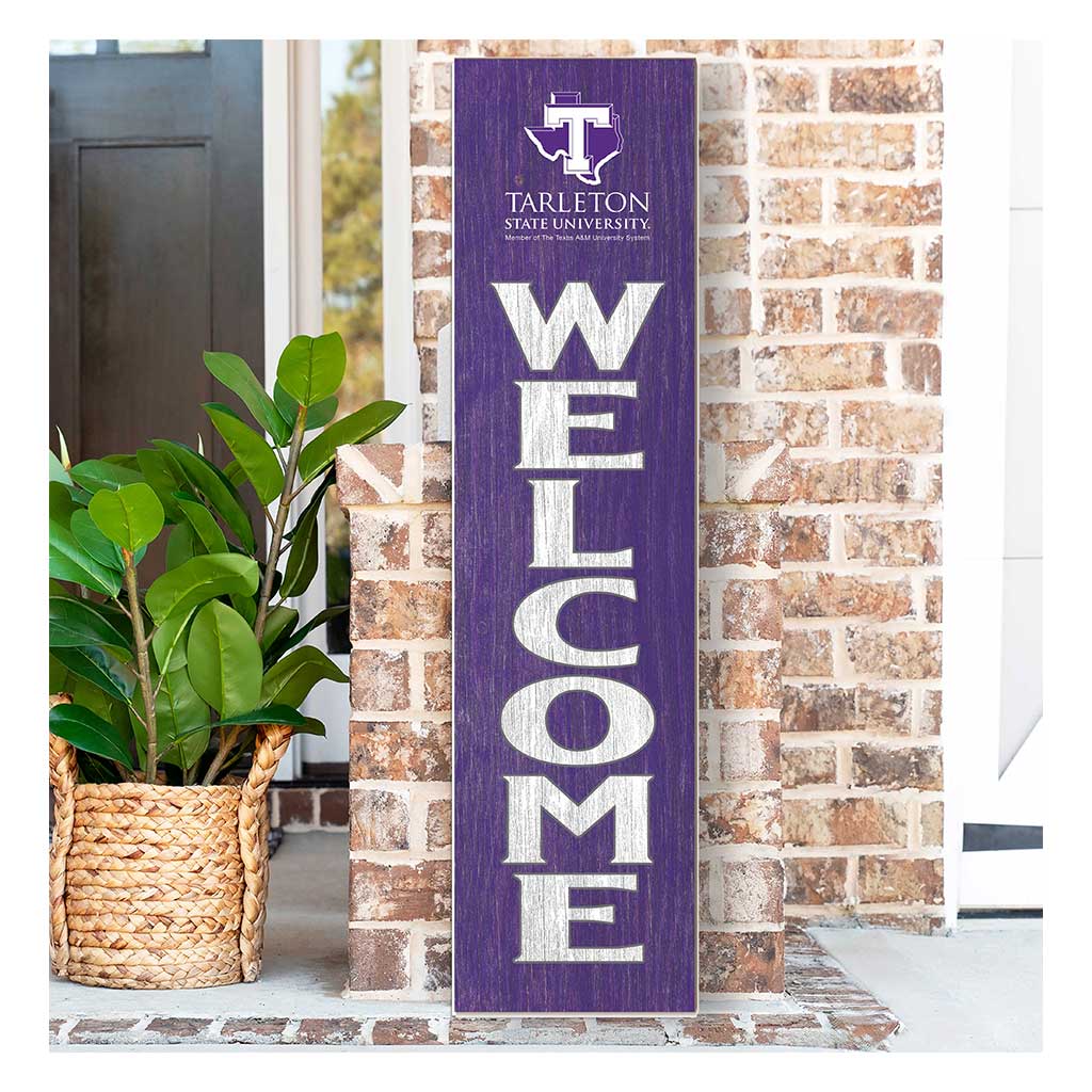 11x46 Leaning Sign Welcome Tarleton State University Texans