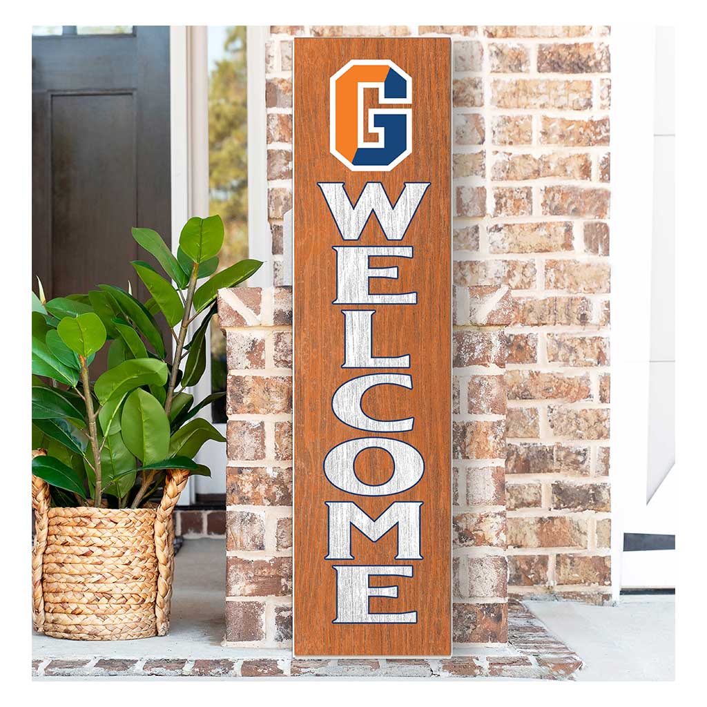 11x46 Leaning Sign Welcome Gettysburg College Bullets