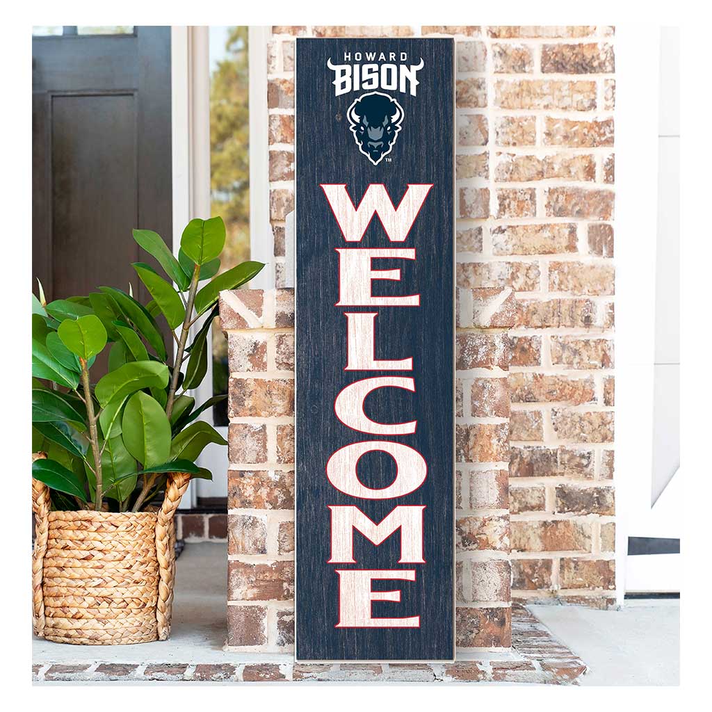 11x46 Leaning Sign Welcome Howard Bison