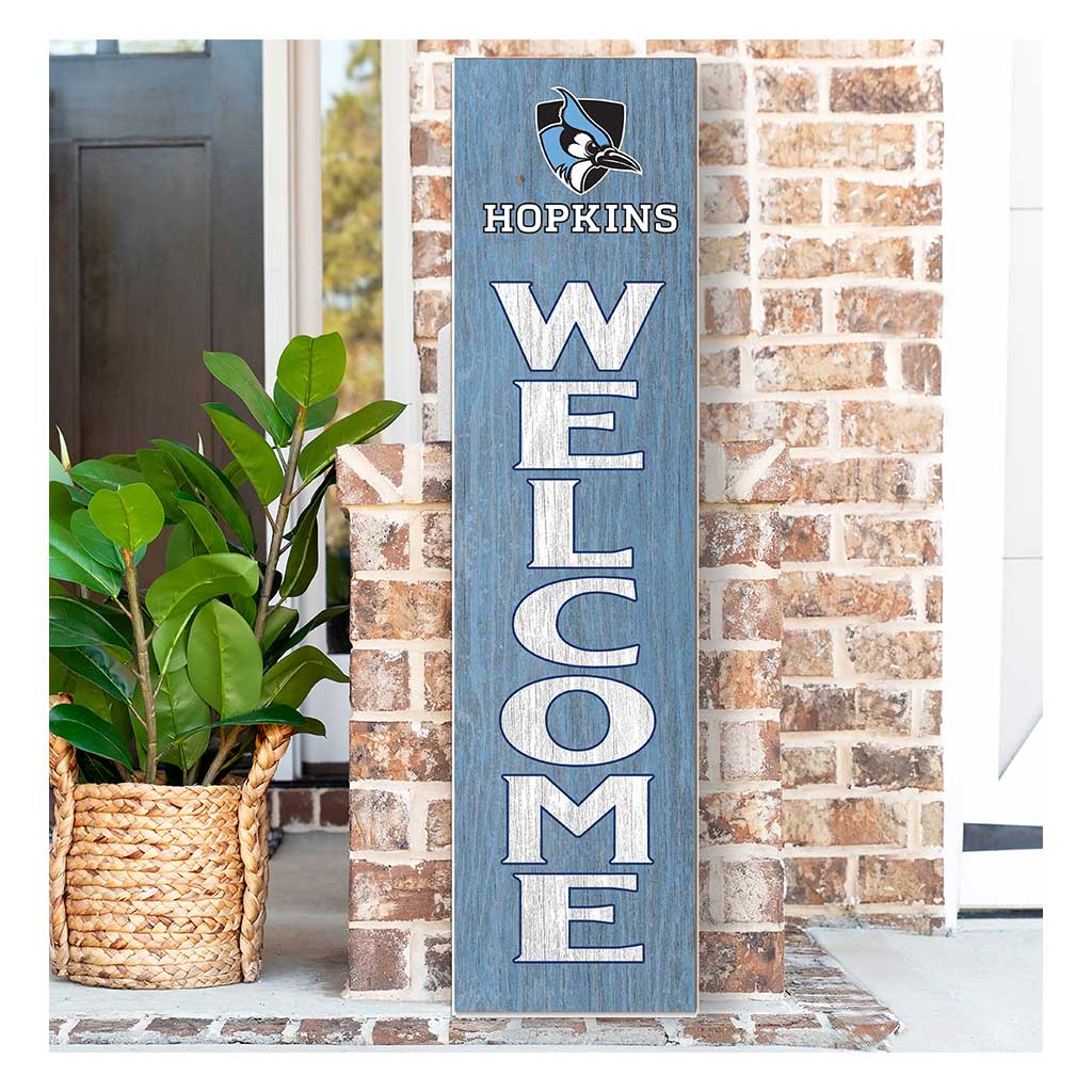 11x46 Leaning Sign Welcome Johns Hopkins Blue Jays