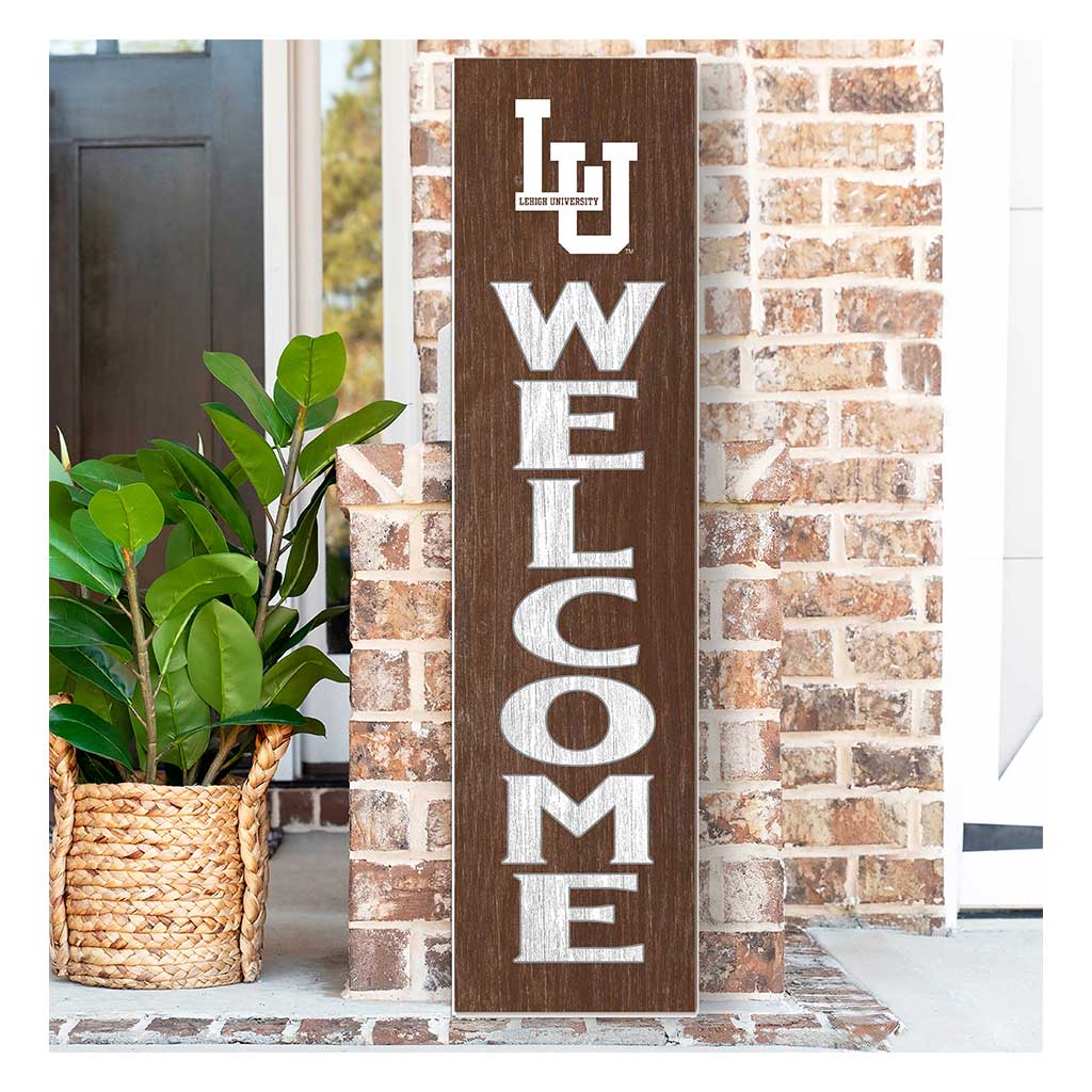 11x46 Leaning Sign Welcome Lehigh Mountain Hawks