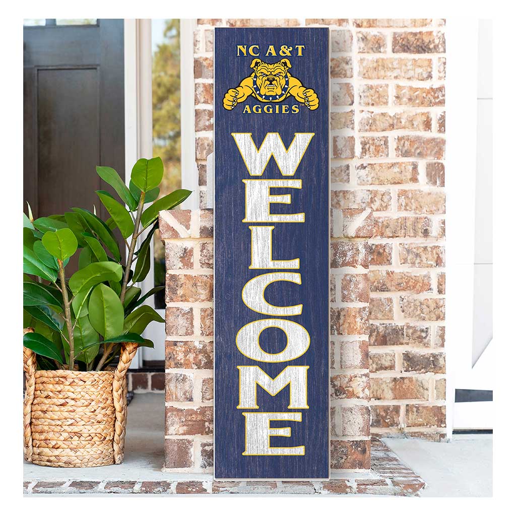11x46 Leaning Sign Welcome North Carolina A&T Aggies