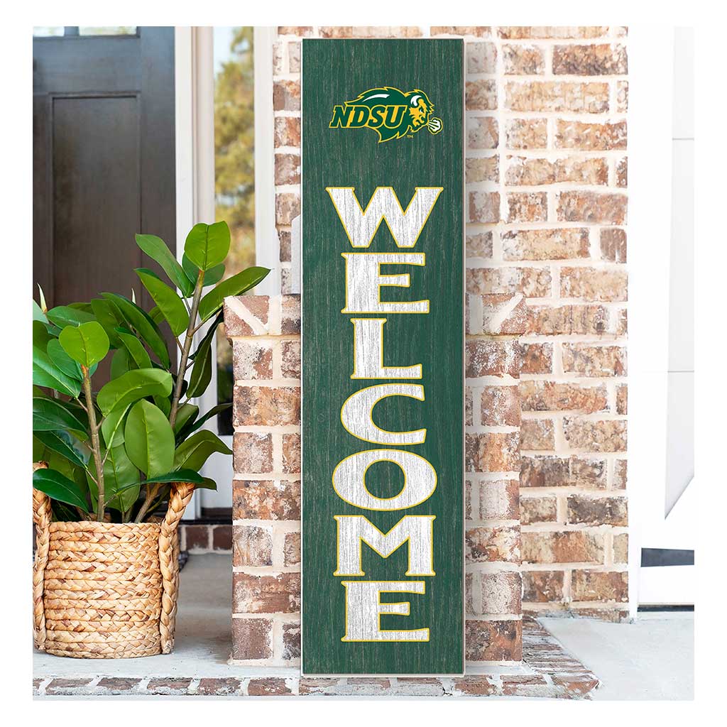 11x46 Leaning Sign Welcome North Dakota State Bison