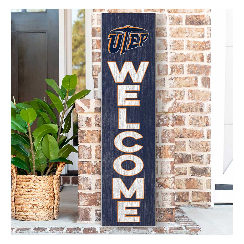 11x46 Leaning Sign Welcome Texas at El Paso Miners