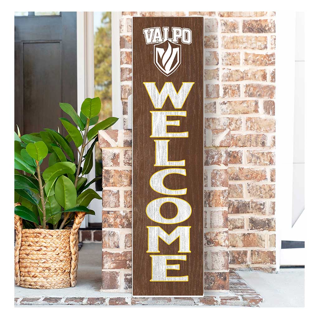 11x46 Leaning Sign Welcome Valparaiso University Beacons