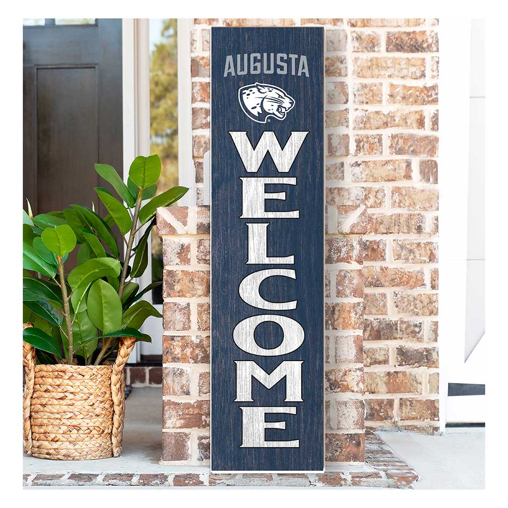 11x46 Leaning Sign Welcome Augusta University Jaguars