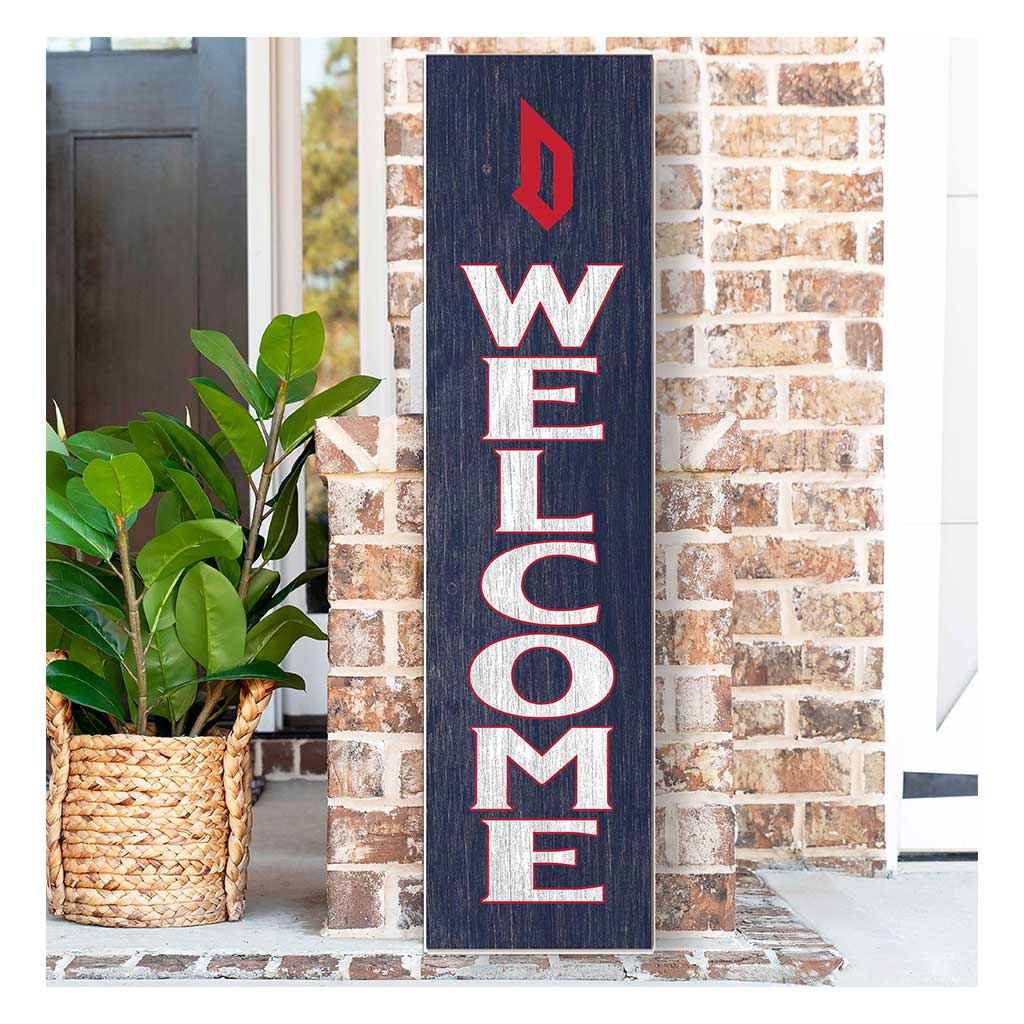 11x46 Leaning Sign Welcome Duquesne Dukes