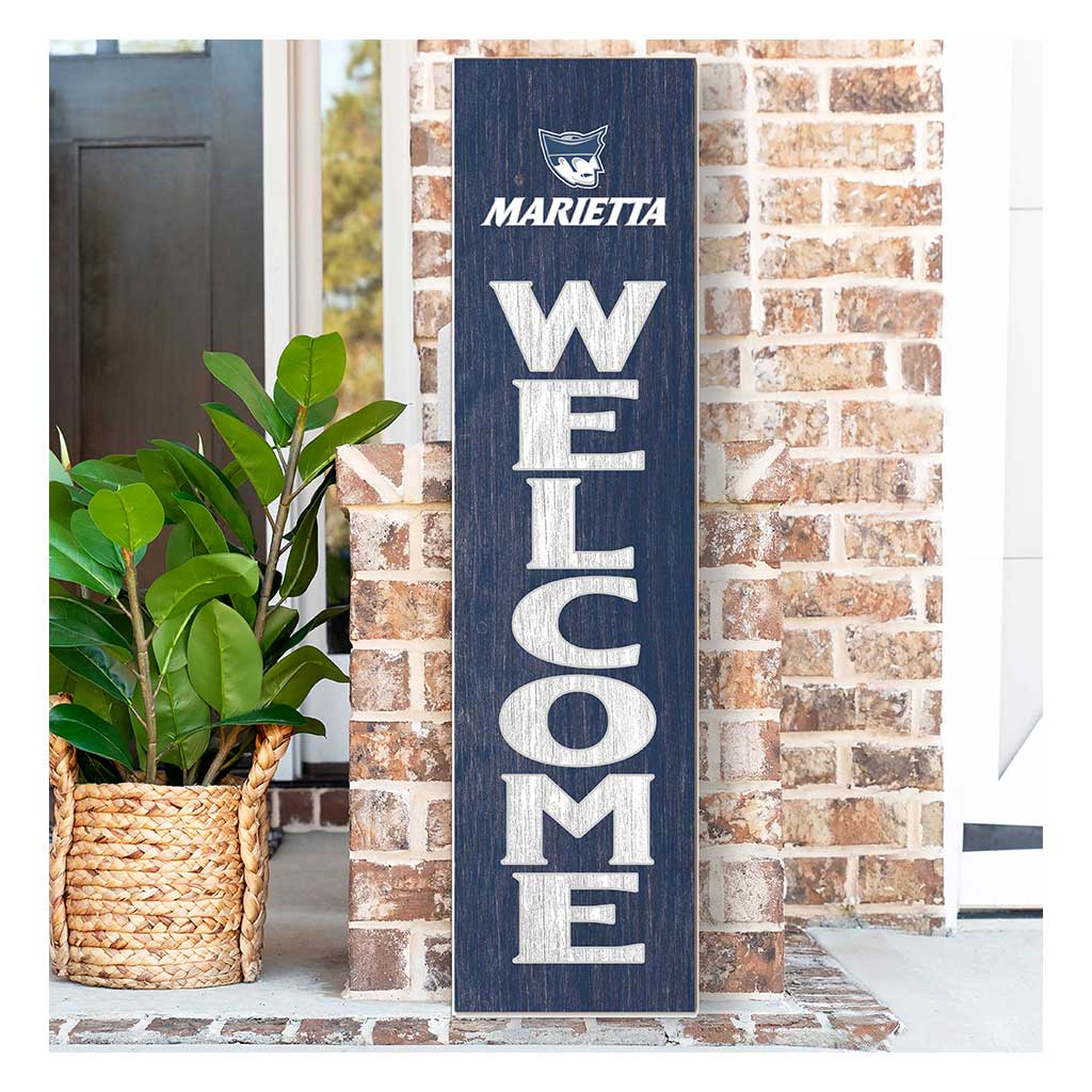 11x46 Leaning Sign Welcome Marietta College Pioneers