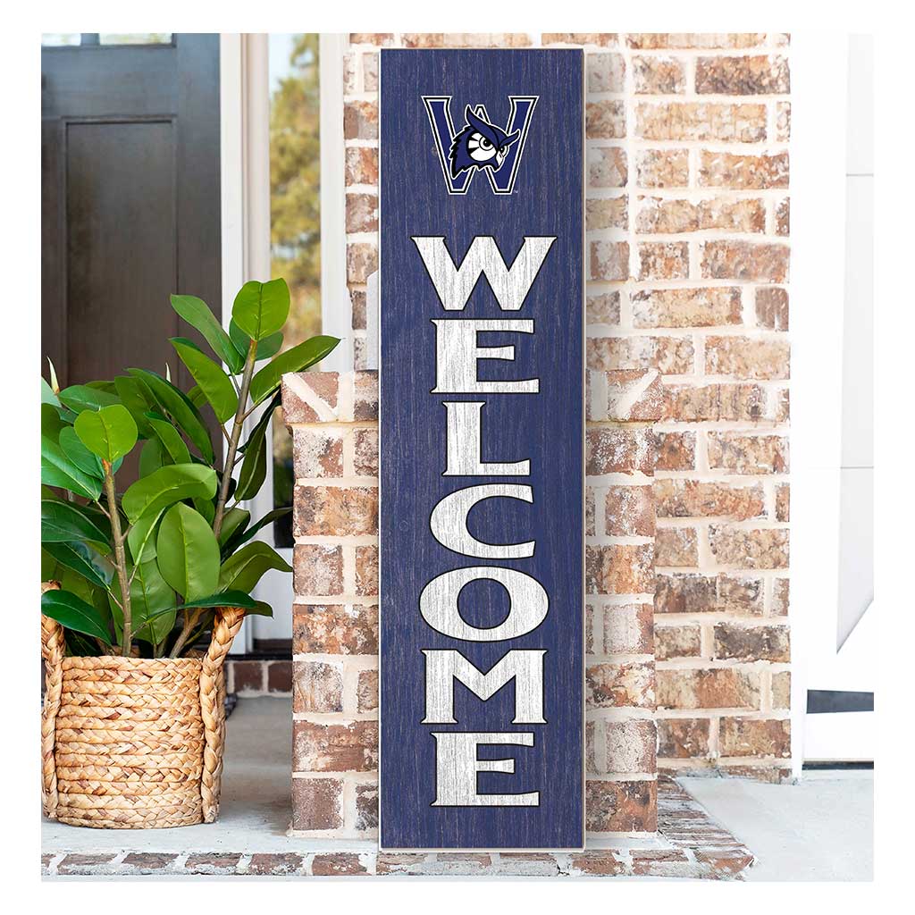 11x46 Leaning Sign Welcome Westfield State University Owls
