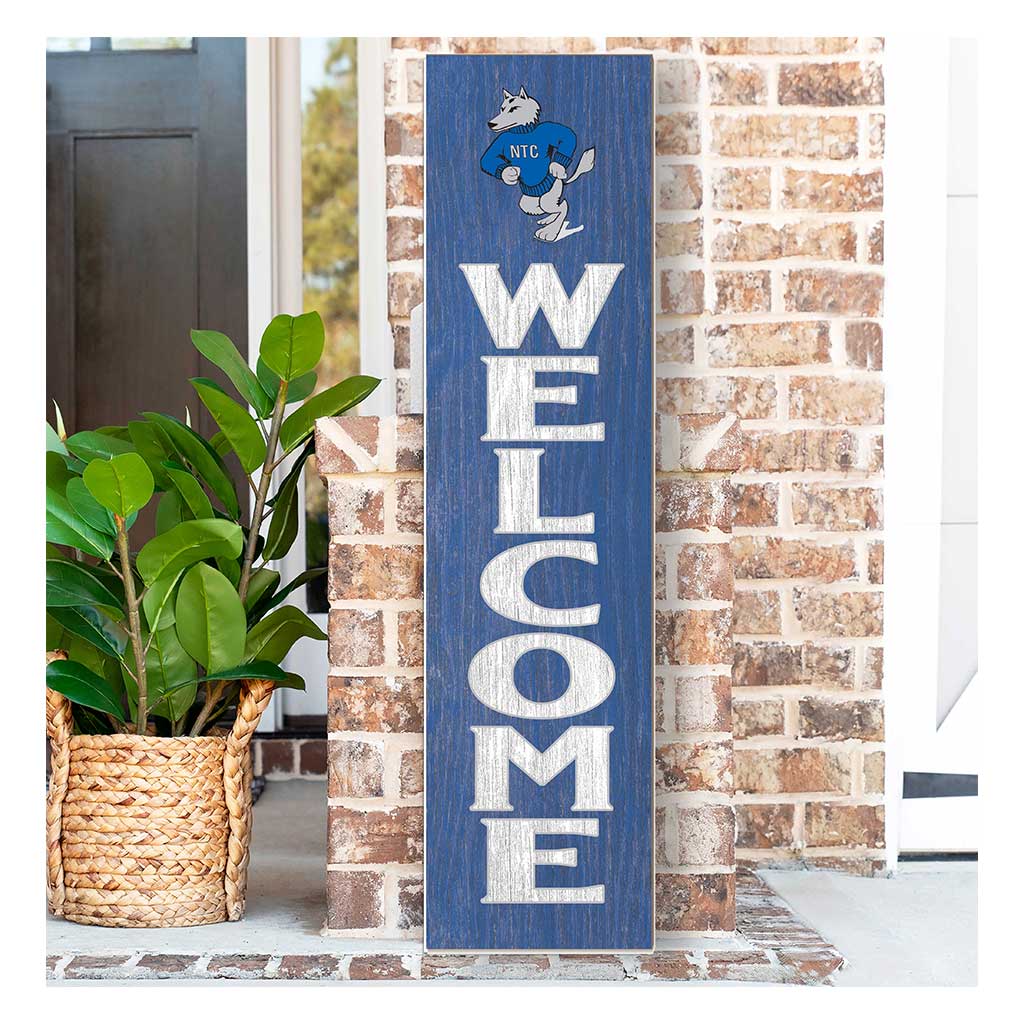 11x46 Leaning Sign Welcome Northcentral Tech Timberwolves