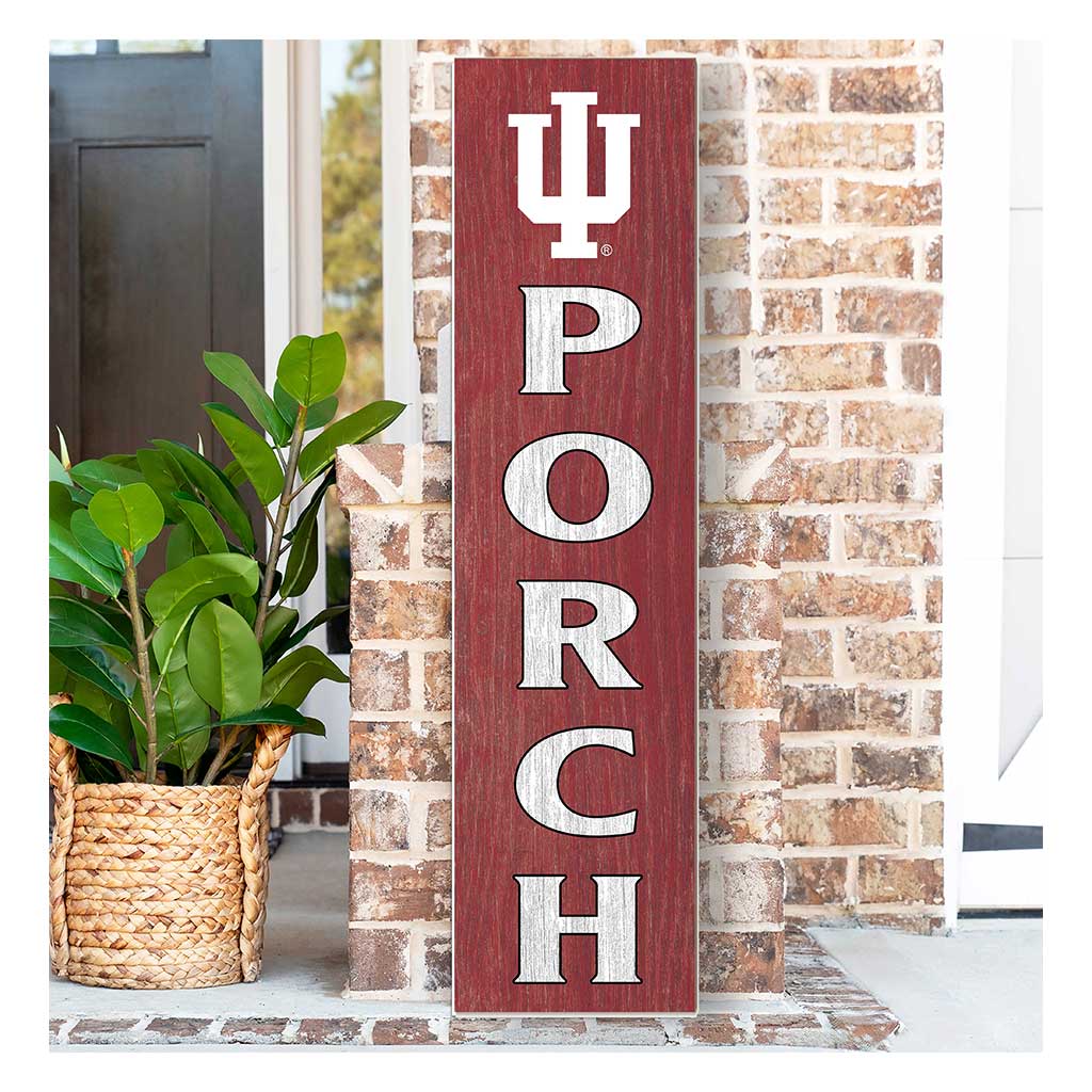 11x46 Leaning Sign Porch Indiana Hoosiers