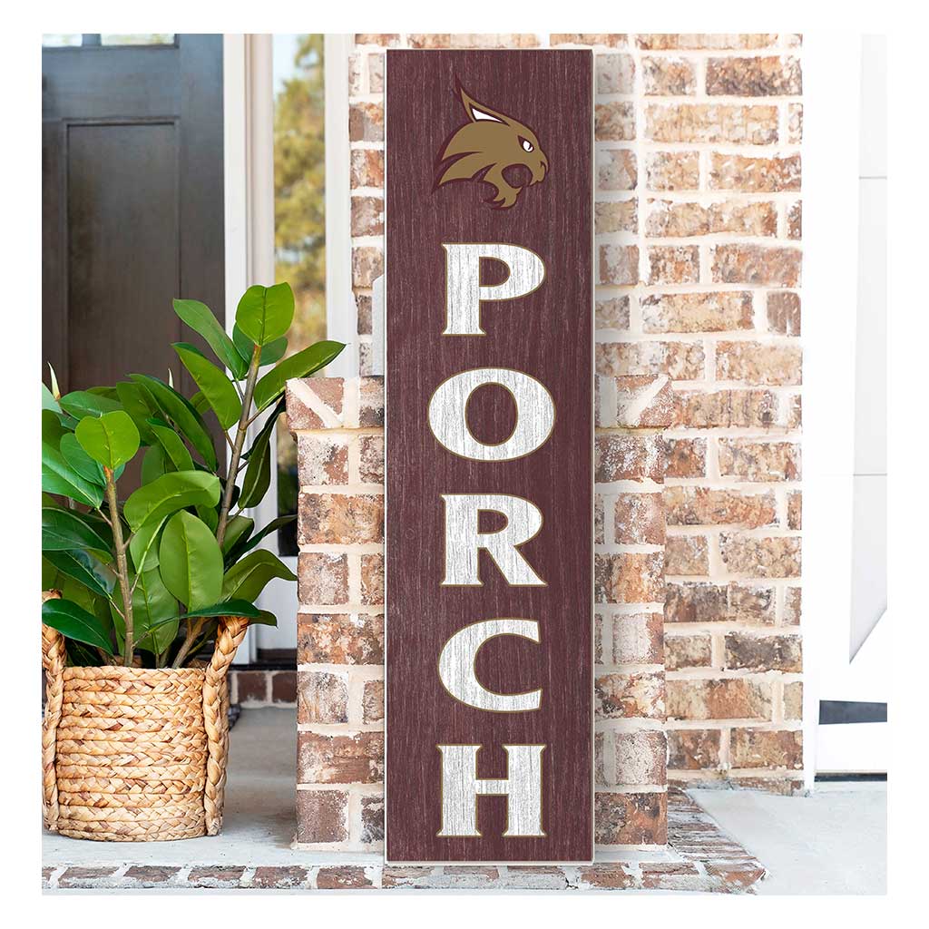 11x46 Leaning Sign Porch Texas State Bobcats