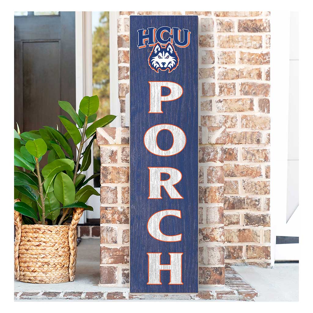 11x46 Leaning Sign Porch Houston Christian Huskies