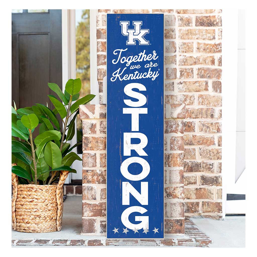 11x46 Leaning Sign Together we are Strong Kentucky Wildcats