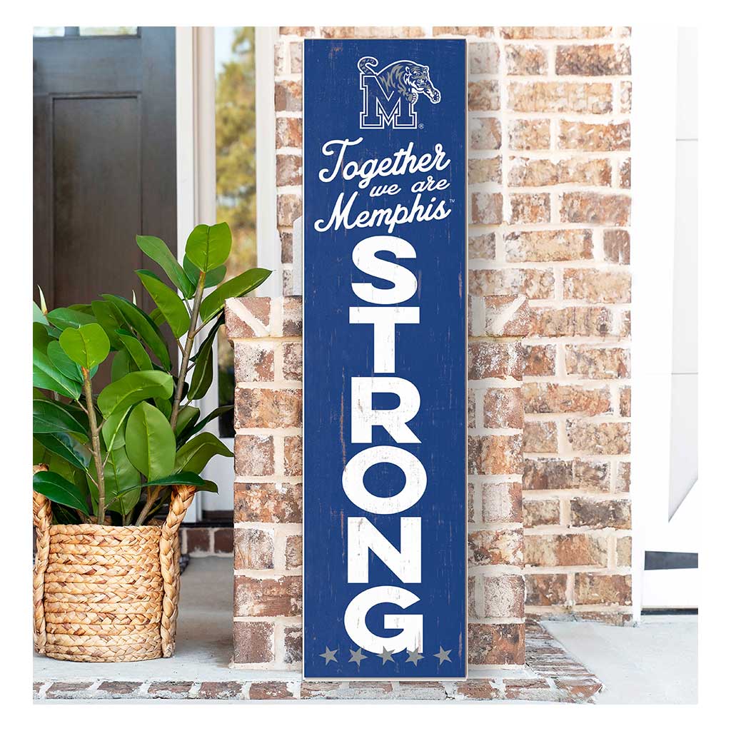 11x46 Leaning Sign Together we are Strong Memphis Tigers