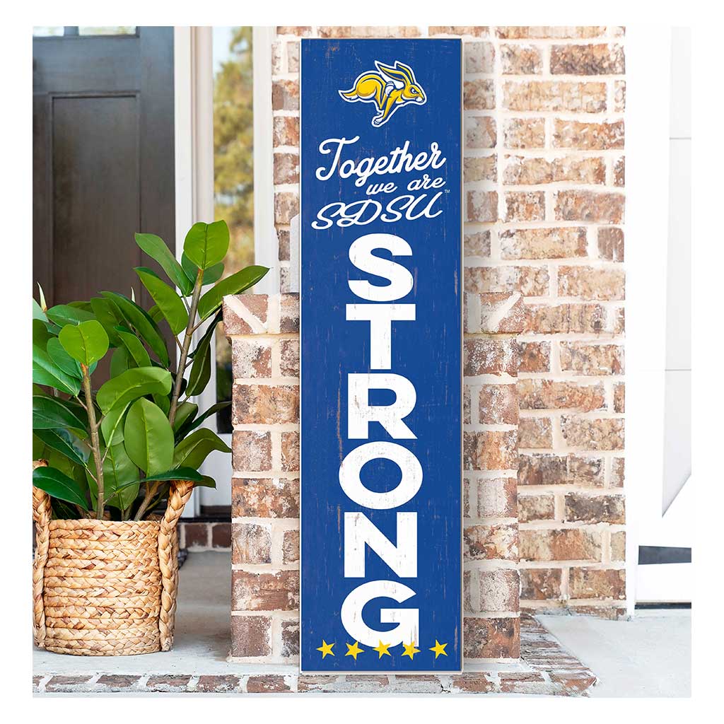 11x46 Leaning Sign Together we are Strong South Dakota State University Jackrabbits