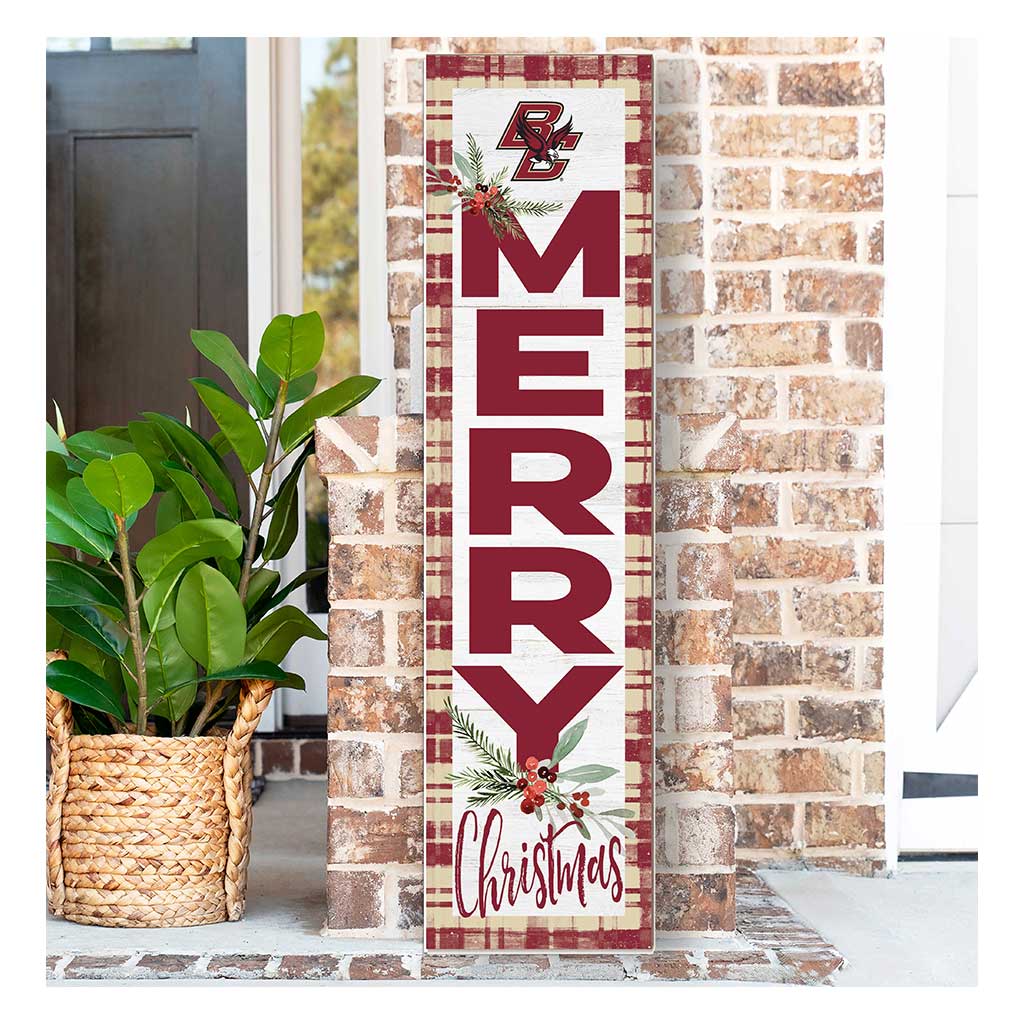11x46 Merry Christmas Sign Boston College Eagles