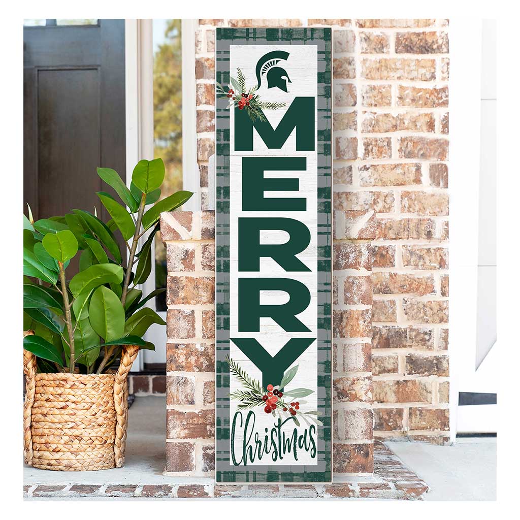 11x46 Merry Christmas Sign Michigan State Spartans