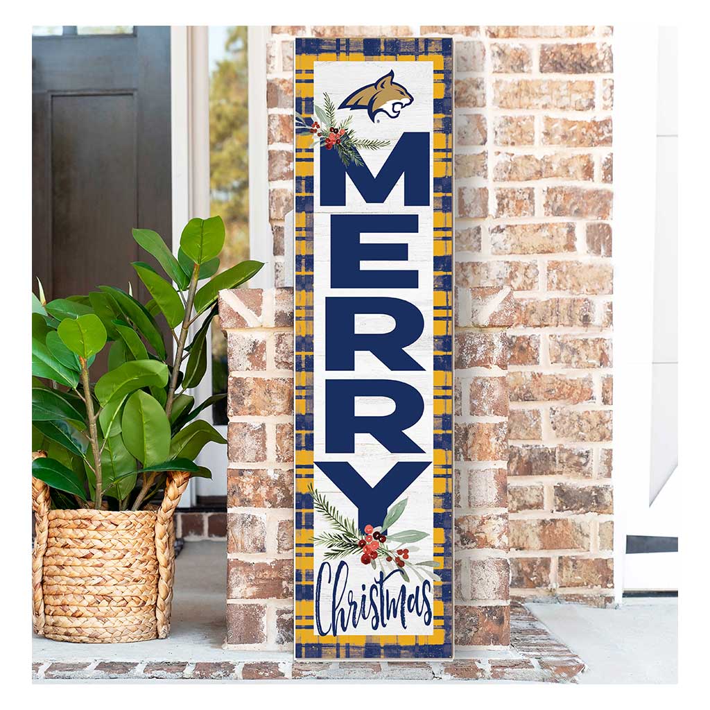 11x46 Merry Christmas Sign Montana State Fighting Bobcats