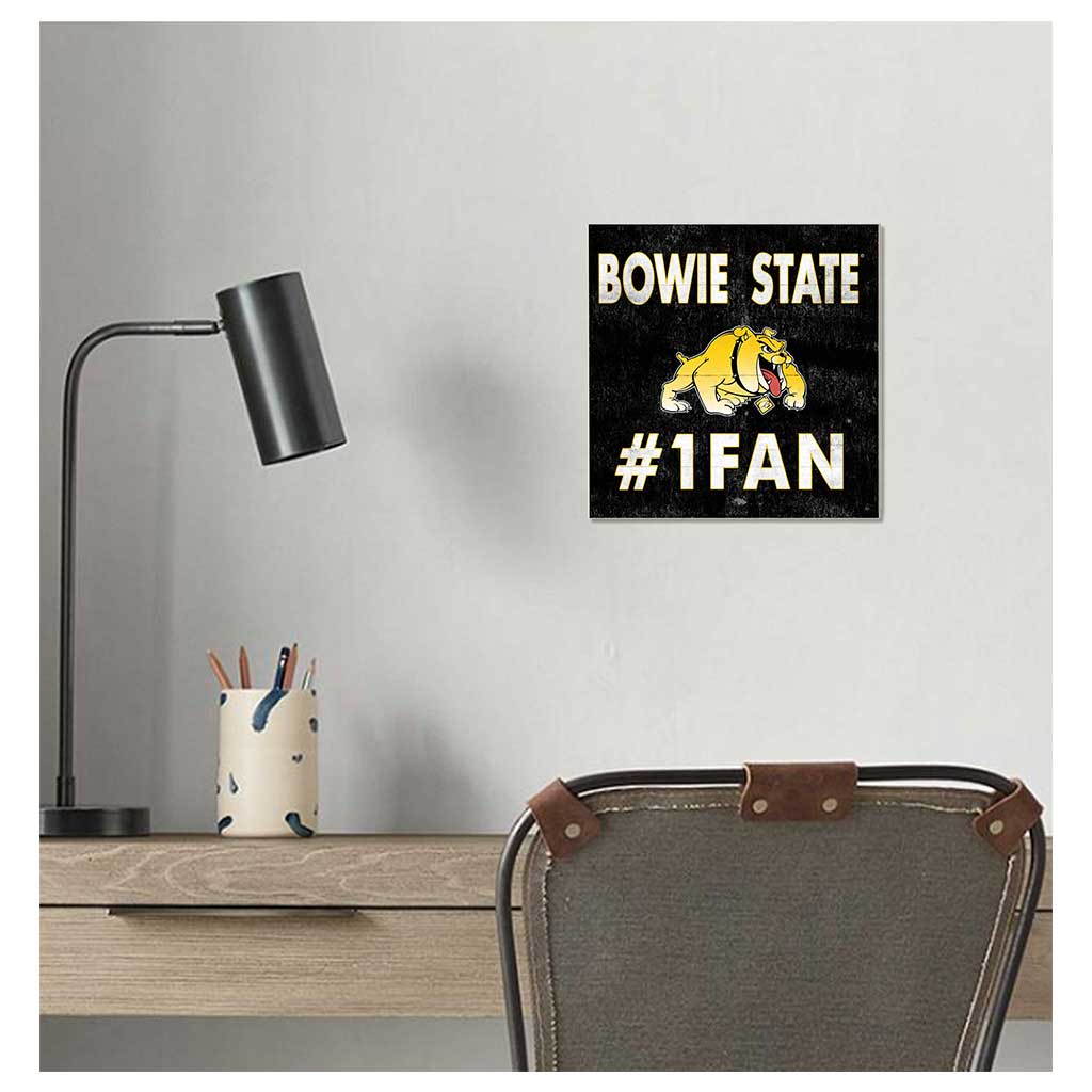 10x10 Team Color #1 Fan Bowie State Bulldogs