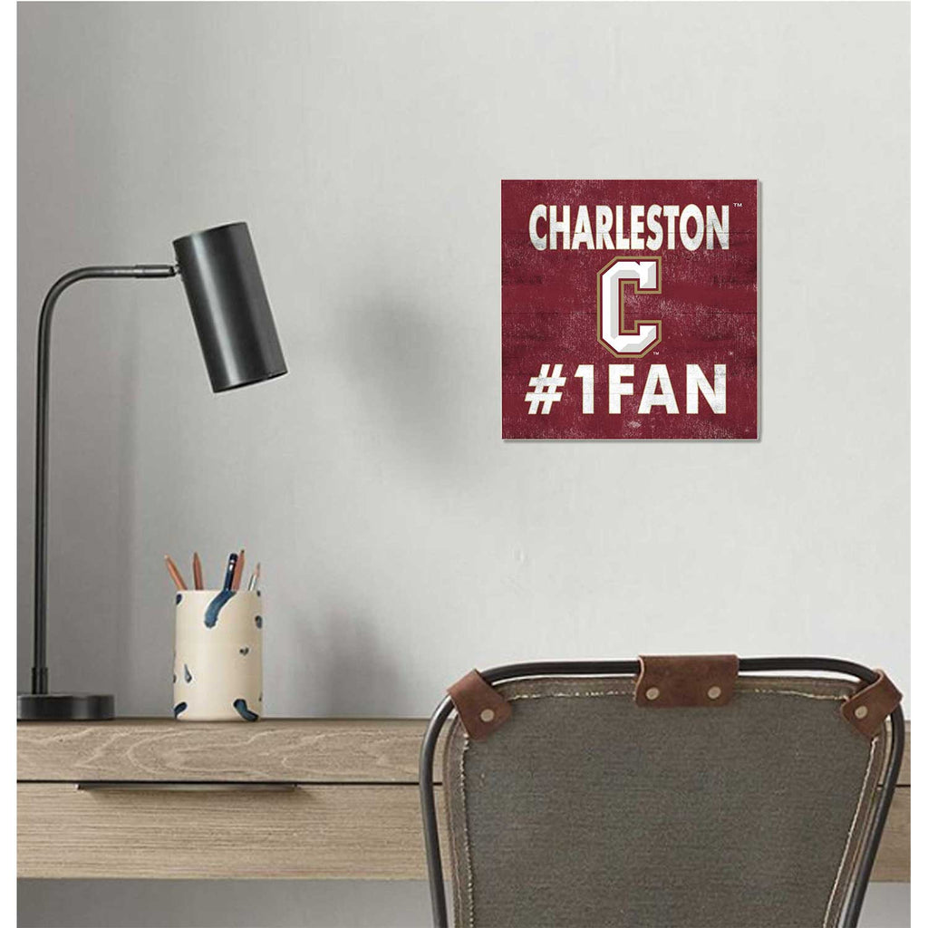10x10 Team Color #1 Fan Charleston College Cougars