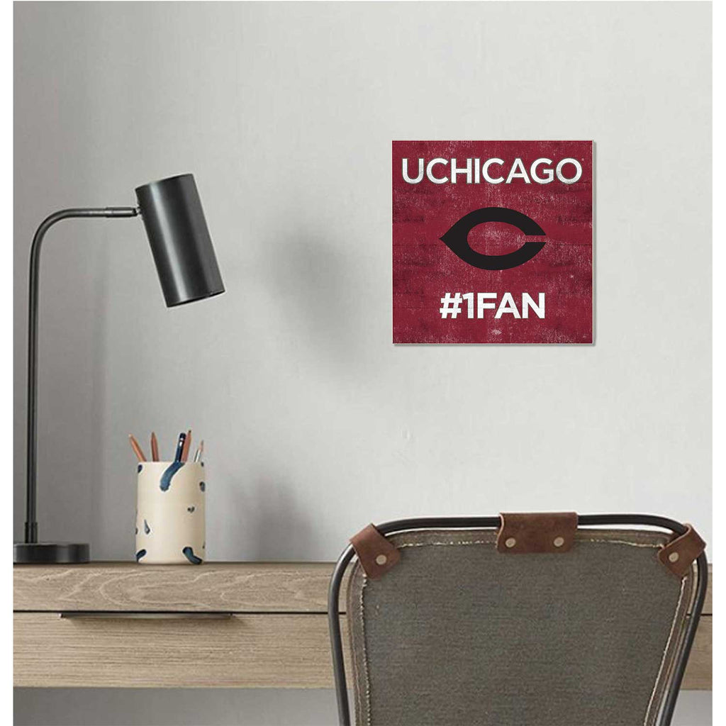 10x10 Team Color #1 Fan University of Chicago Maroons