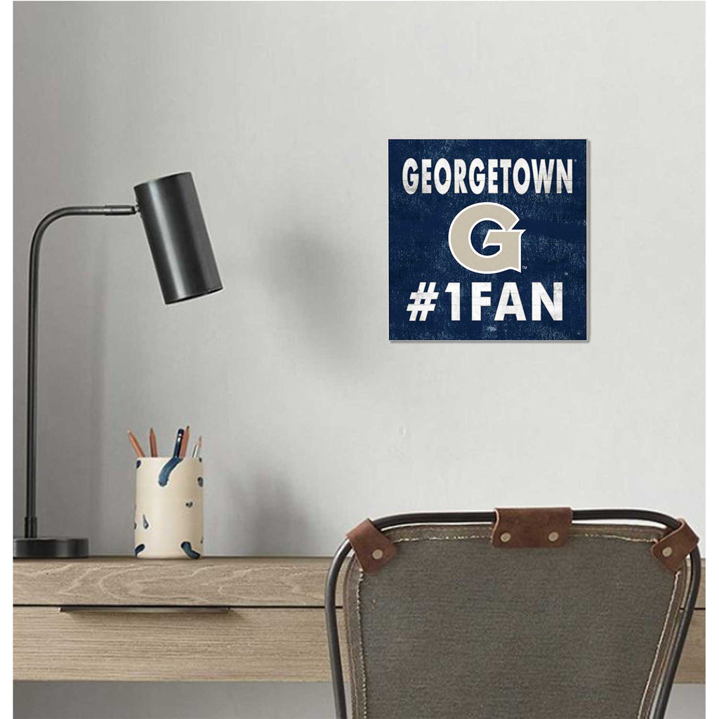 10x10 Team Color #1 Fan Georgetown Hoyas