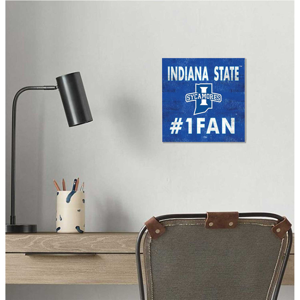 10x10 Team Color #1 Fan Indiana State Sycamores