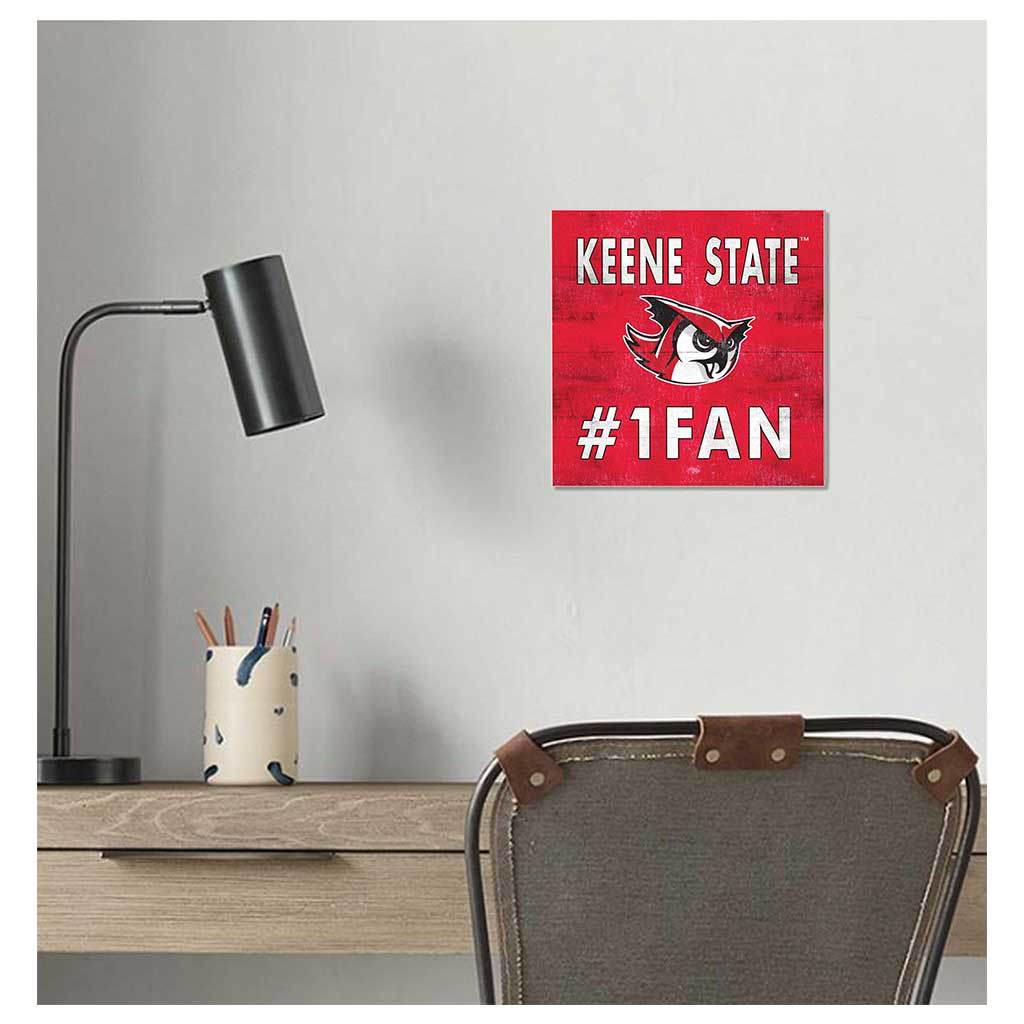10x10 Team Color #1 Fan Keene State College Owls