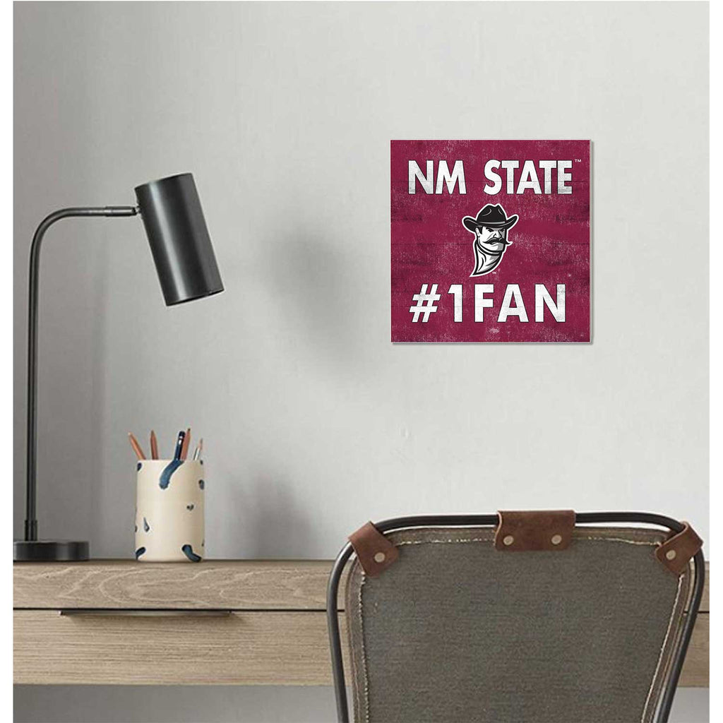 10x10 Team Color #1 Fan New Mexico State Aggies