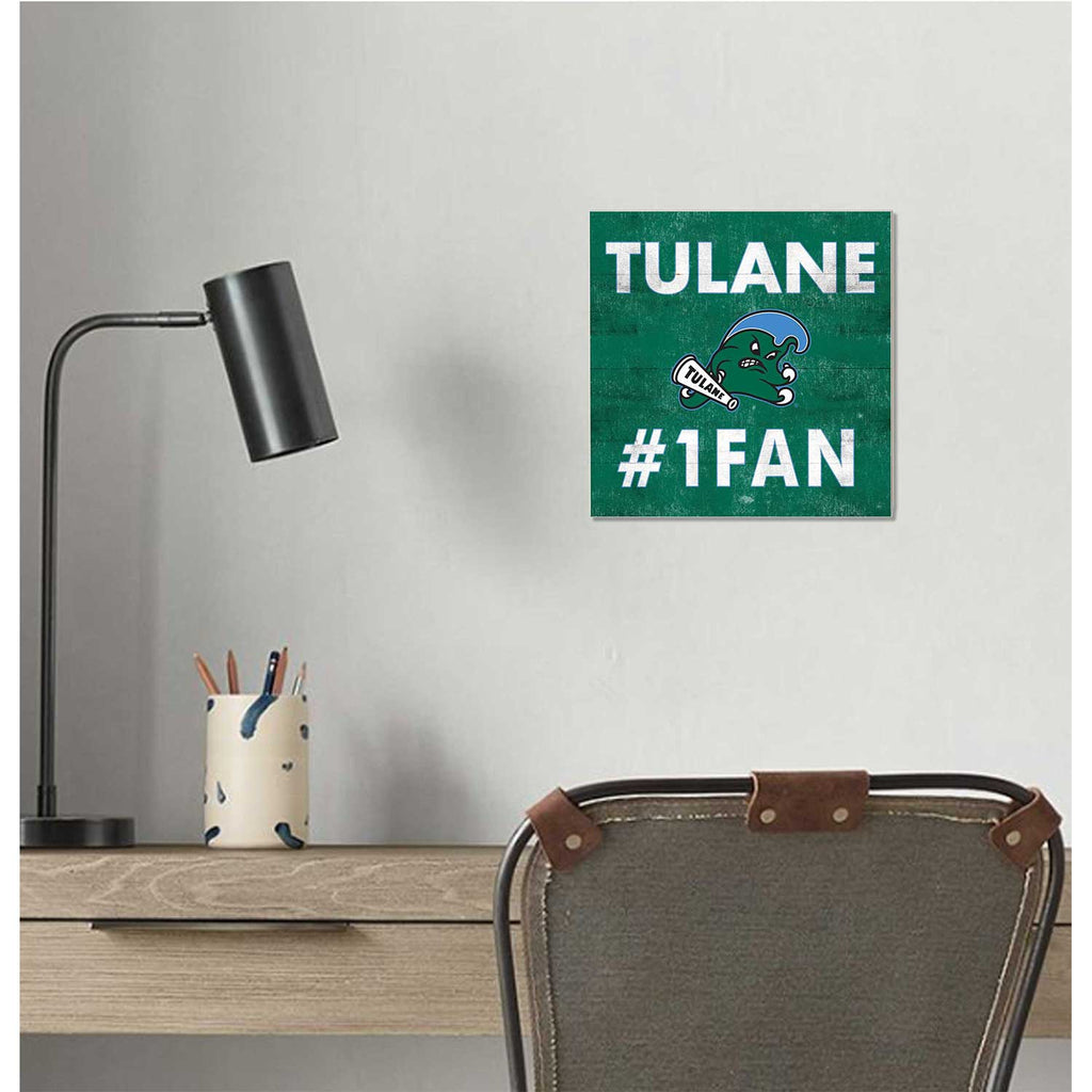 10x10 Team Color #1 Fan Tulane Green Wave