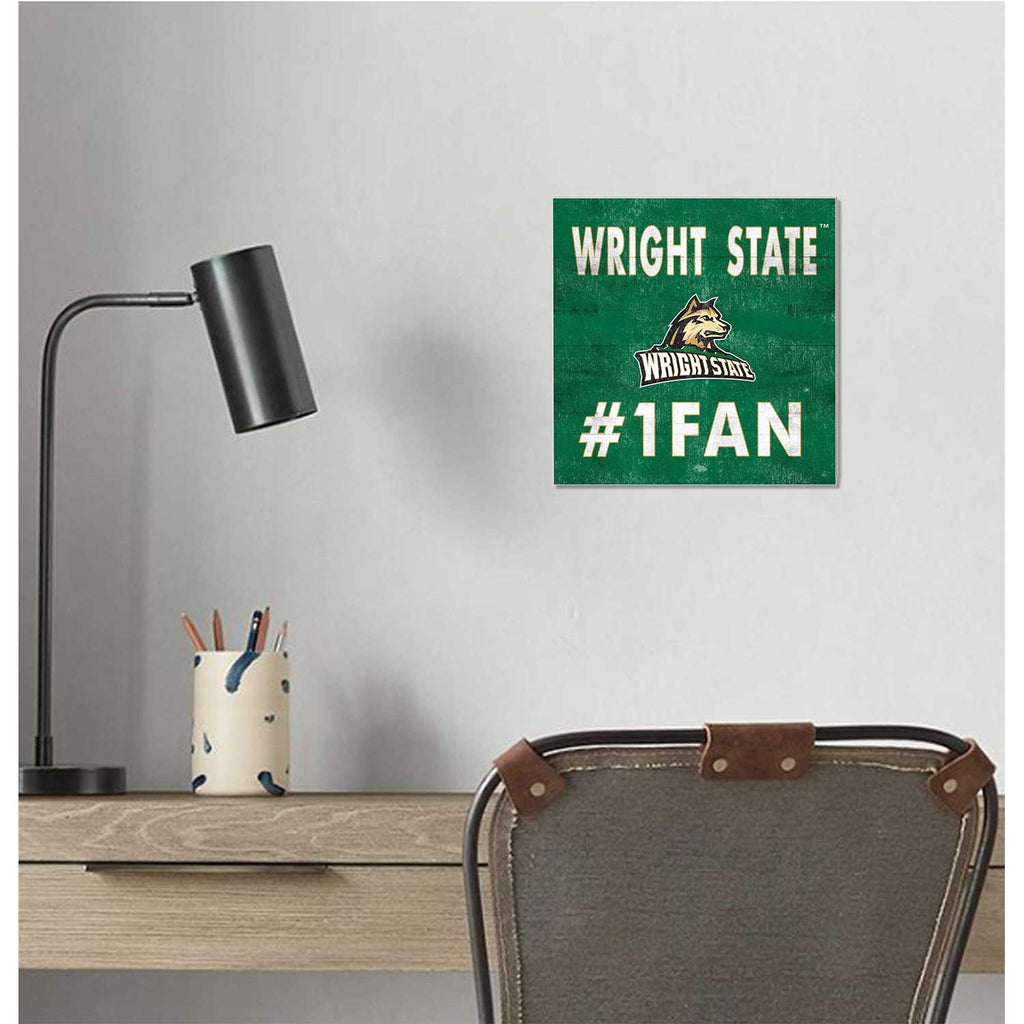 10x10 Team Color #1 Fan Wright State University Raiders
